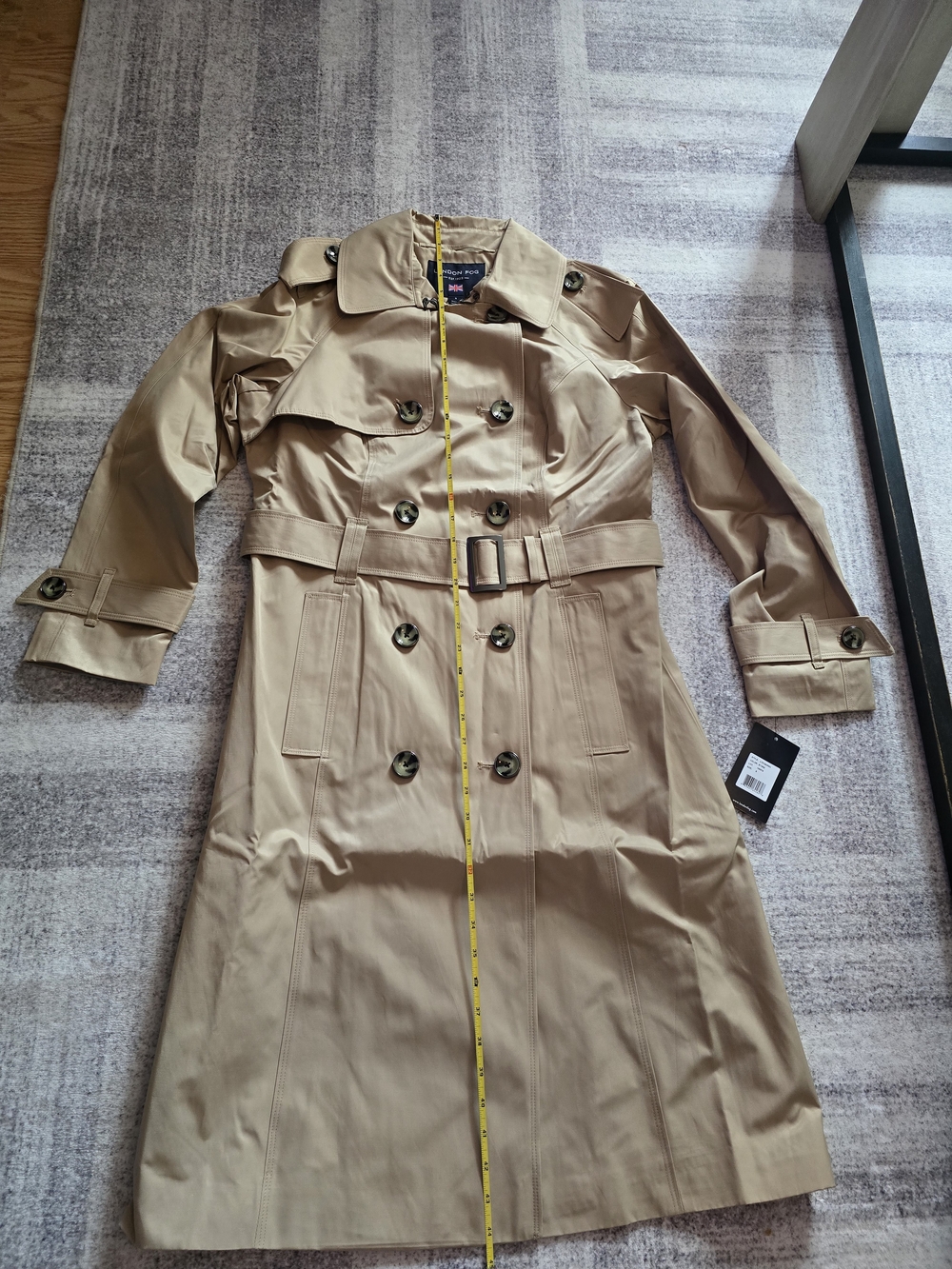 LONDON FOG WOMENS TRENCH COAT RAINCOAT